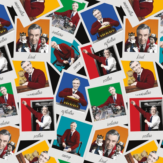 Licensed Mister Rogers' Neighborhood Main Black CD11460R-BLACK Cotton Woven Fabric