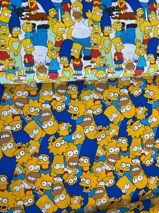 Licensed The Simpsons Character Packed 74551-H210715 Cotton Woven Fabric