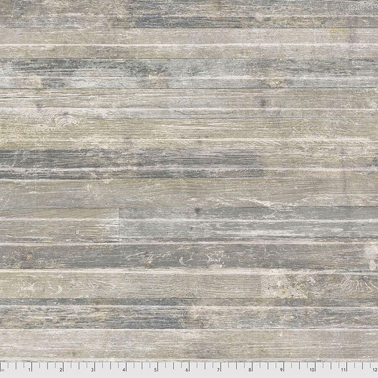 Monochrome by Tim Holtz Planks Natural PWTH176.NATURAL Cotton Woven Fabric
