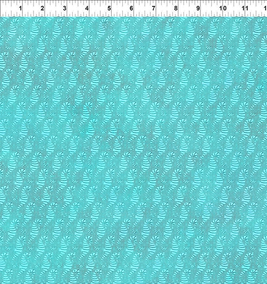 Calypso 2 by Jason Yenter Sea Horses Teal 26cal-2 Cotton Woven Fabric