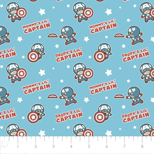Licensed Character Nursery Mommy's Little Captain Blue 13021054-01 Cotton Woven Fabric