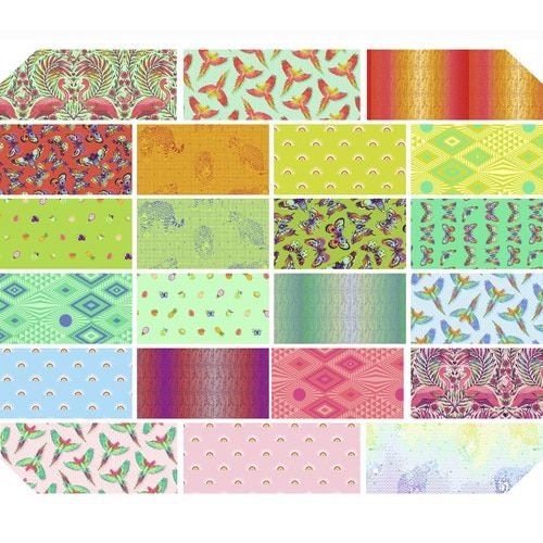 Tula Pink Daydreamer 10" Squares Bundle of 42 Piece  FB610TP.DAYDREAMER Cotton Woven Fabric