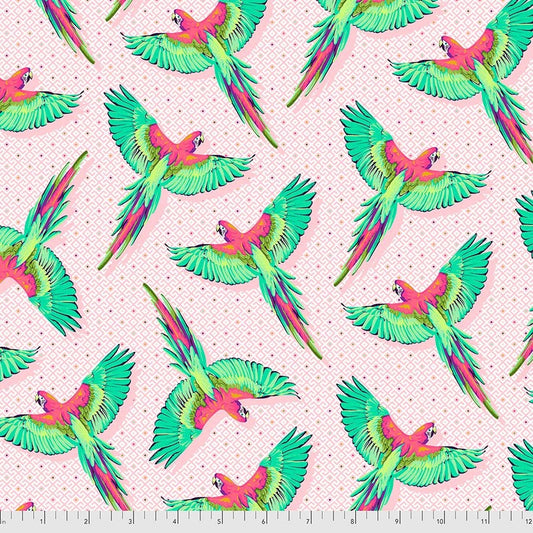 Tula Pink Daydreamer Macaw Ya Later Dragonfruit PWTP170.DRAGONFRUIT Cotton Woven Fabric