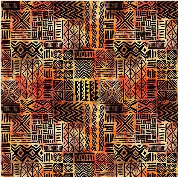 Kenya Primitive Geo Sunset CX9989-Sunset Cotton Woven Fabric