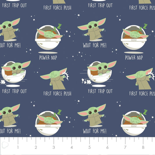 Licensed Character Nursery Child of the Galaxy 73800279-02 Cotton Woven Fabric