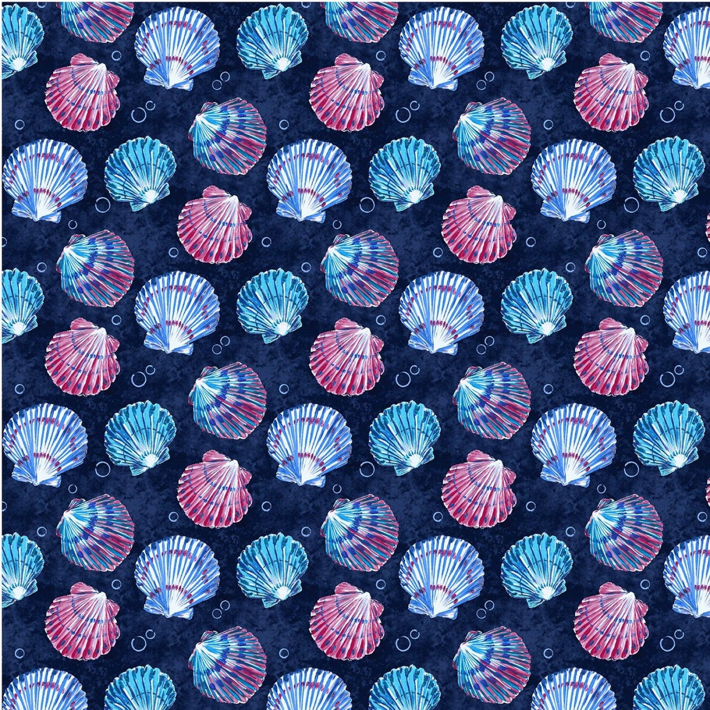 Fanciful Sea Life Ocean Commotion Navy DCX9955-NAVY Cotton Woven Fabric