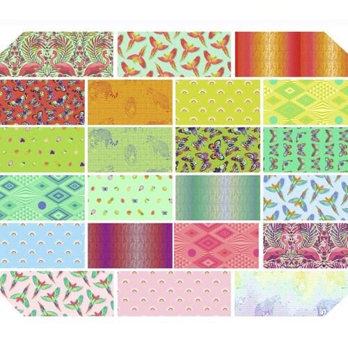 Tula Pink Daydreamer 2.5" Strips 40 piece bundle FB4DRTP.DAYDREAMER Cotton Woven