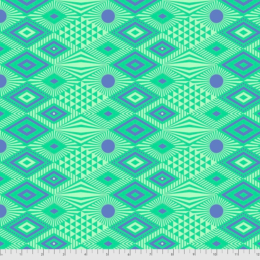 Tula Pink Pint Sized Prints (Daydreamer) Lucy Lagoon PWTP096.LAGOON Cotton Woven Fabric