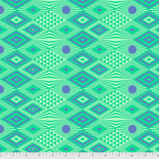 Tula Pink Pint Sized Prints (Daydreamer) Lucy Lagoon PWTP096.LAGOON Cotton Woven Fabric