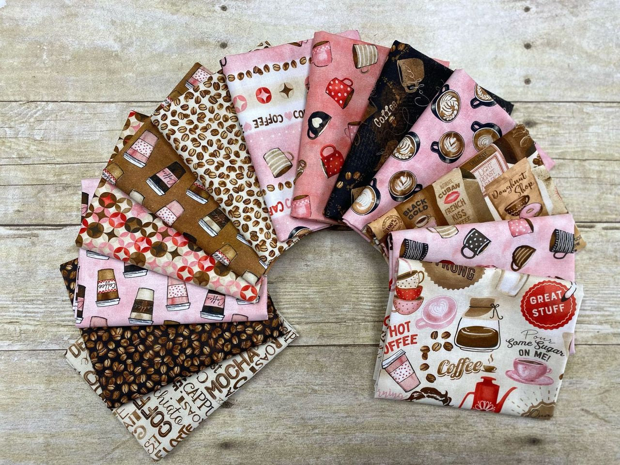 Perk Cloth Perk Up Dark Roast Vanilla CX10134-VANI Cotton Woven Fabric – The ...