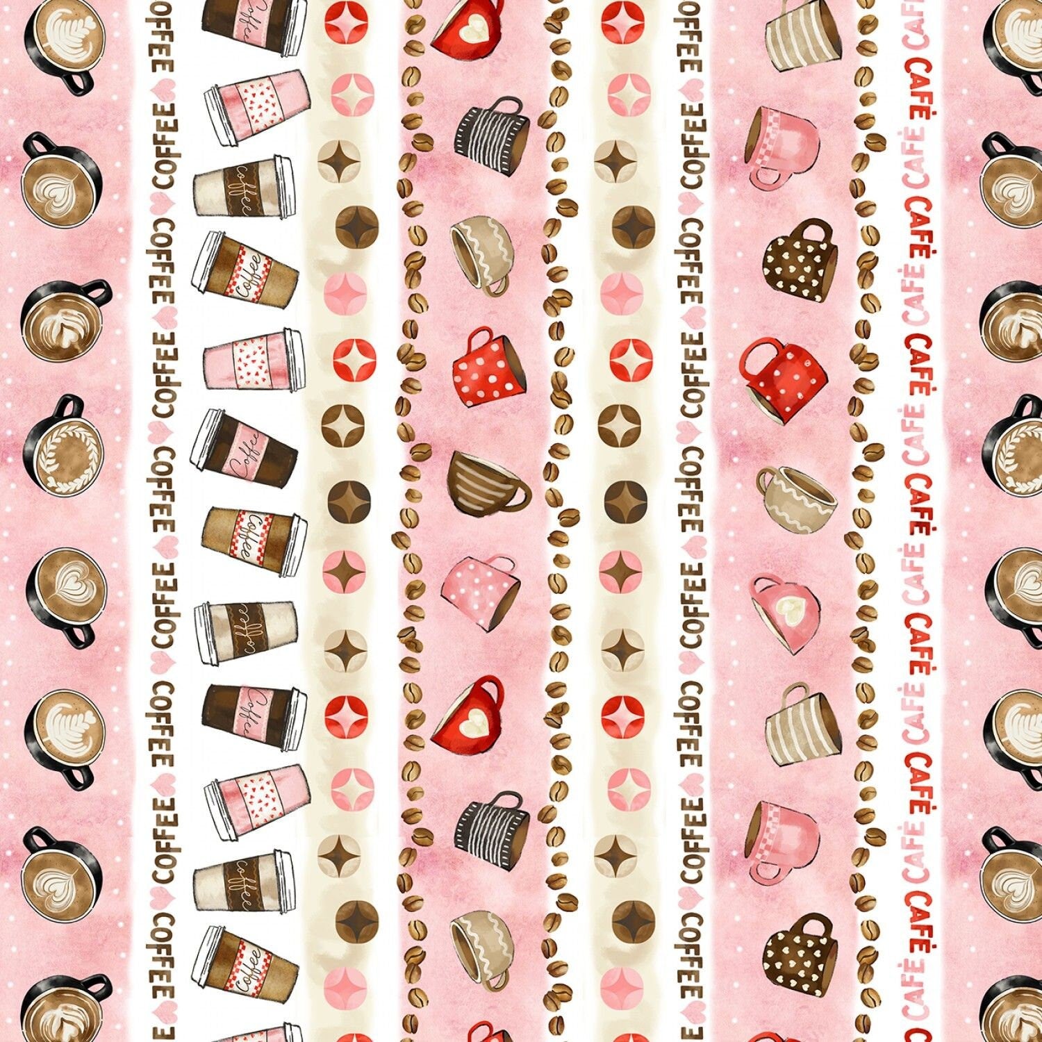 Perk Up Morning Brew Vanilla CX10128-VANI Cotton Woven Fabric – The ...