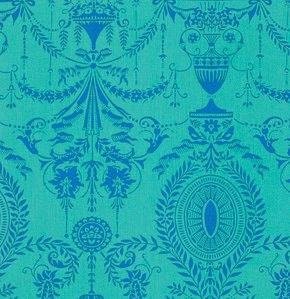 Caravelle Arcade by Jennifer Paganelli Elyse Aqua PWJP099.Aqua Cotton Woven Fabric