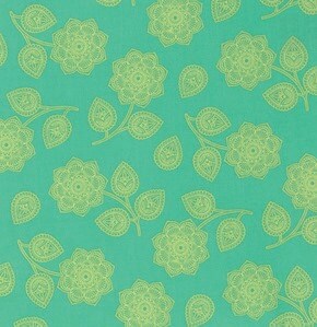 Tula Pink Eden Henna Aqua PWTP074.AQUA Cotton Woven Fabric