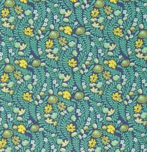 Tula Pink Eden Wildflower in Sapphire PWTP073.Sapphire Cotton Woven Fabric