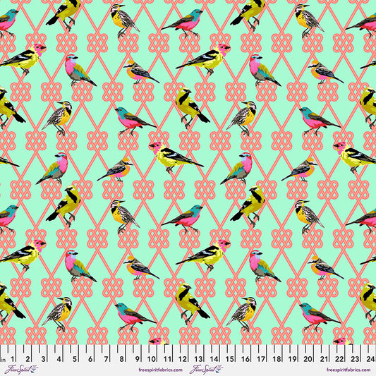 Tula Pink Moon Garden In a Finch Dawn    PWTP198.DAWN Cotton Woven Fabric