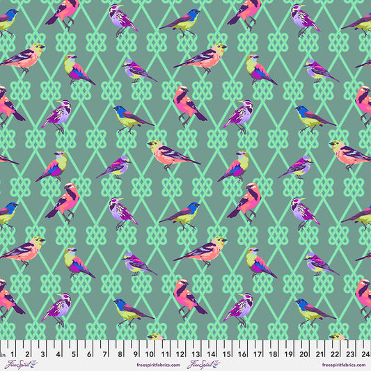 Tula Pink Moon Garden In a Finch Dusk    PWTP198.DUSK Cotton Woven Fabric