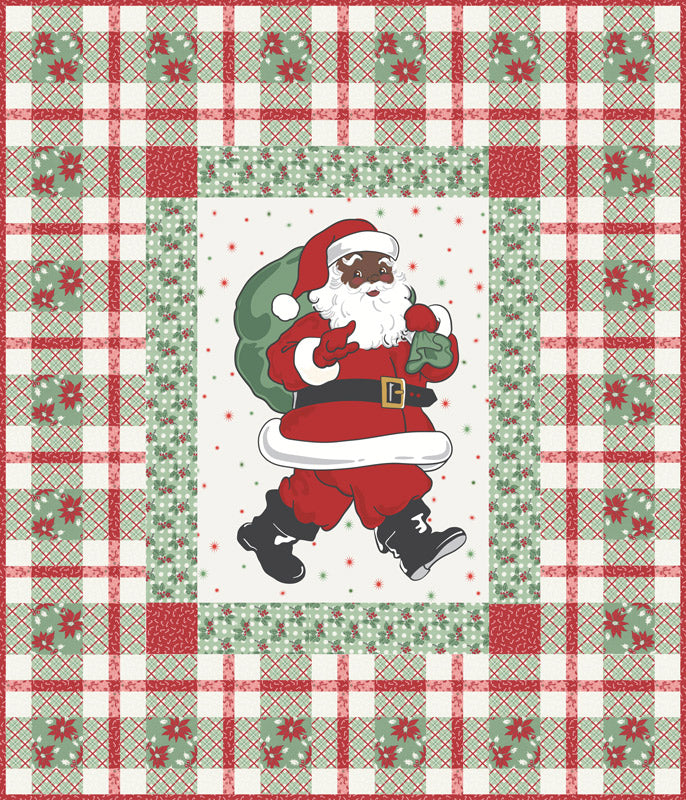 Holly Jolly by Urban Chiks Quilt Kit Santa KIT31180B Kit USA Shipping included in price