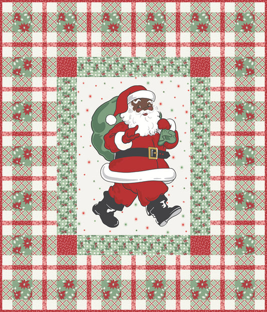 Holly Jolly by Urban Chiks Quilt Kit Santa KIT31180B Kit USA Shipping included in price