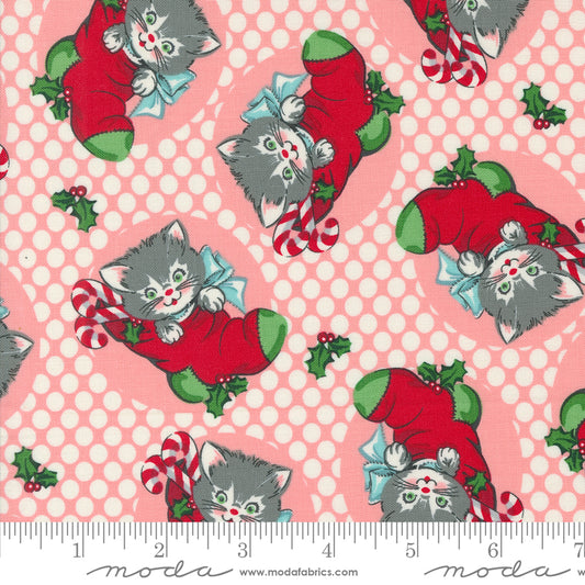 PREORDER ITEM - EXPECTED MAY 2024: Kitty Christmas by Urban Chiks Kitty Christmas Cheeky    31200.13 Cotton Woven Fabric