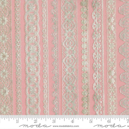 Junk Journal by Cathe Holden Lace Blush 7418-14 Cotton Woven Fabric