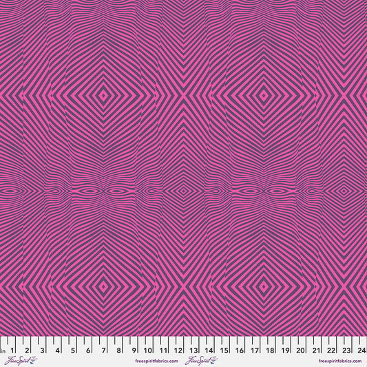 Tula Pink Moon Garden Lazy Stripe Dusk    PWTP022.DUSK Cotton Woven Fabric