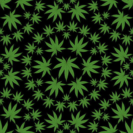 Herban Sprawl Too Leaves Large Black 2064-99 Cotton Woven Fabric