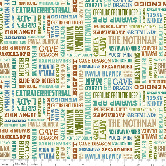 Licensed Legends Of The National Parks 2023 Legends Names Cream C13282-CREAM Cotton Woven Fabric