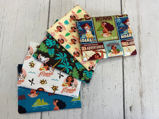 Licensed Disney Moana 2 Daughter of the Sea Blue    85290202-01 Cotton Woven Fabric