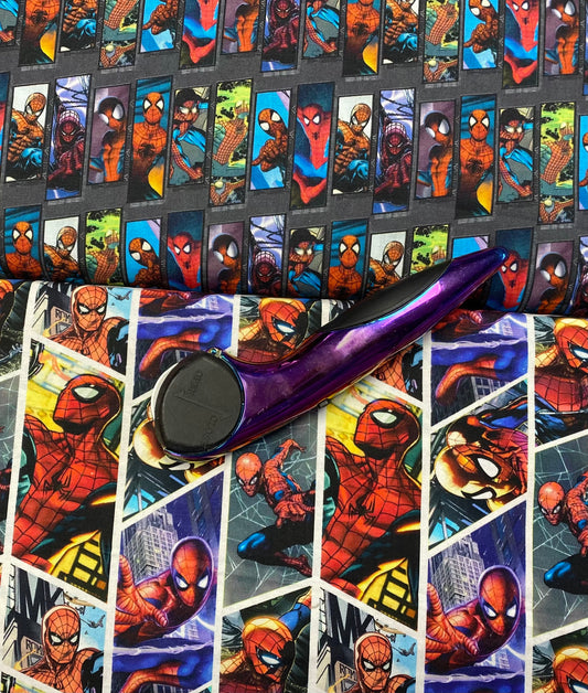 Licensed Marvel Spiderman Marvel Spiderman Comic Shards Digitally Printed    71185A620715 Cotton Woven Fabric