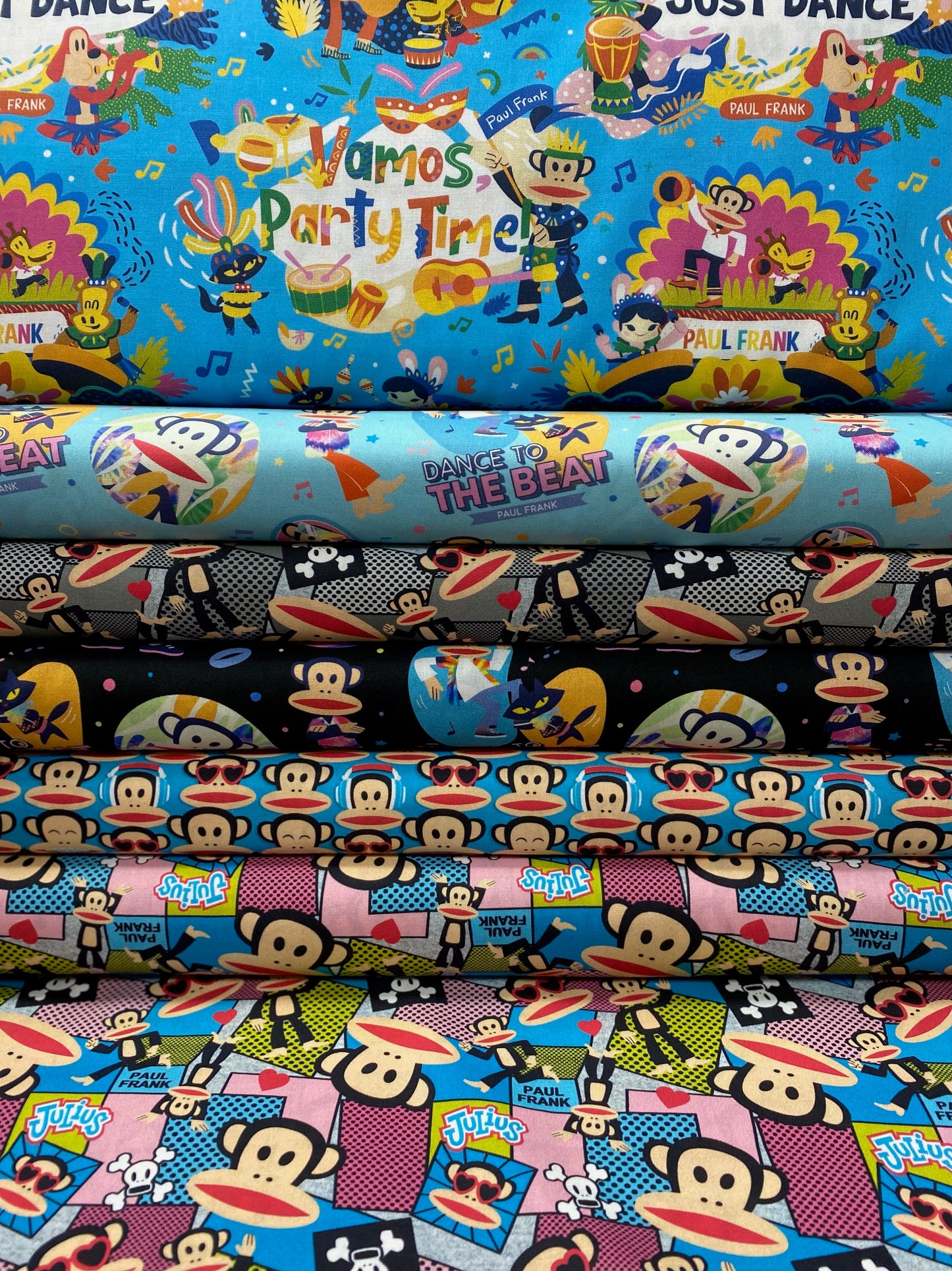 Licensed Paul Frank Carnival Allover DDC10509-MULT Cotton Woven Fabric