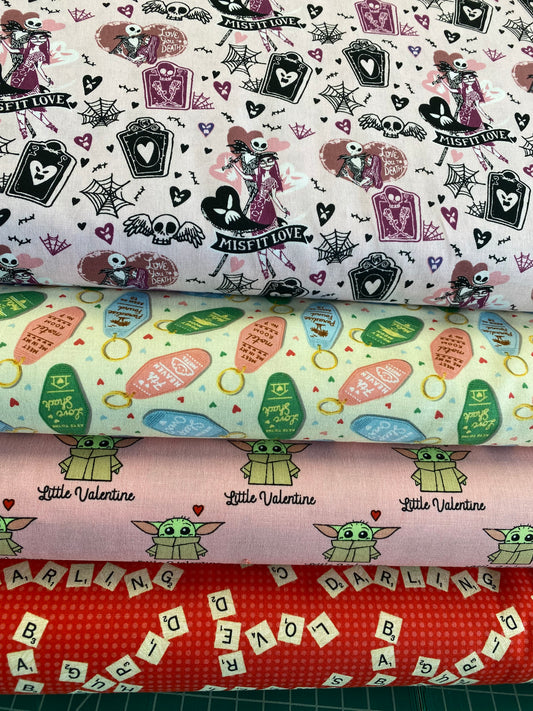 Licensed Valentine's Day II Little Valentine Pink    73800287-02 Cotton Woven Fabric