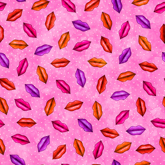 All Dolled Up by Dan Morris Lip Toss    28977P Cotton Woven Fabric
