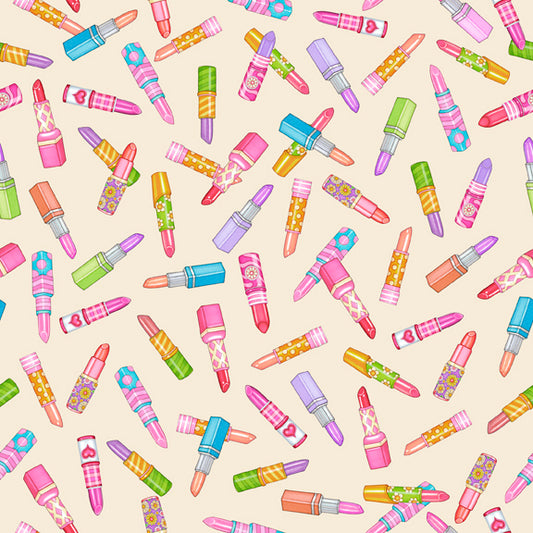 All Dolled Up by Dan Morris Lipstick Toss    28976E Cotton Woven Fabric