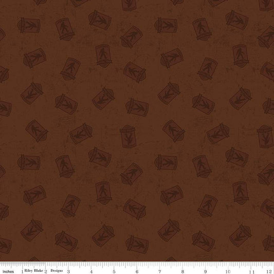 Licensed Legends of National Parks Logo Toss Brown    C13283-BROWN Cotton Woven Fabric