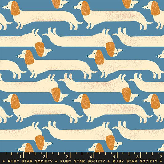 PREORDER ITEM - EXPECTED MAY 2024: Dog Park by Sarah Watts of Ruby Star Society Long Dog Chambray    RS2096-12 Cotton Woven Fabric