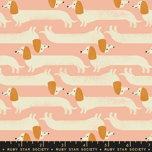 PREORDER ITEM - EXPECTED MAY 2024:  Dog Park by Sarah Watts of Ruby Star Society Long Dog Dahlia    RS2096-11 Cotton Woven Fabric