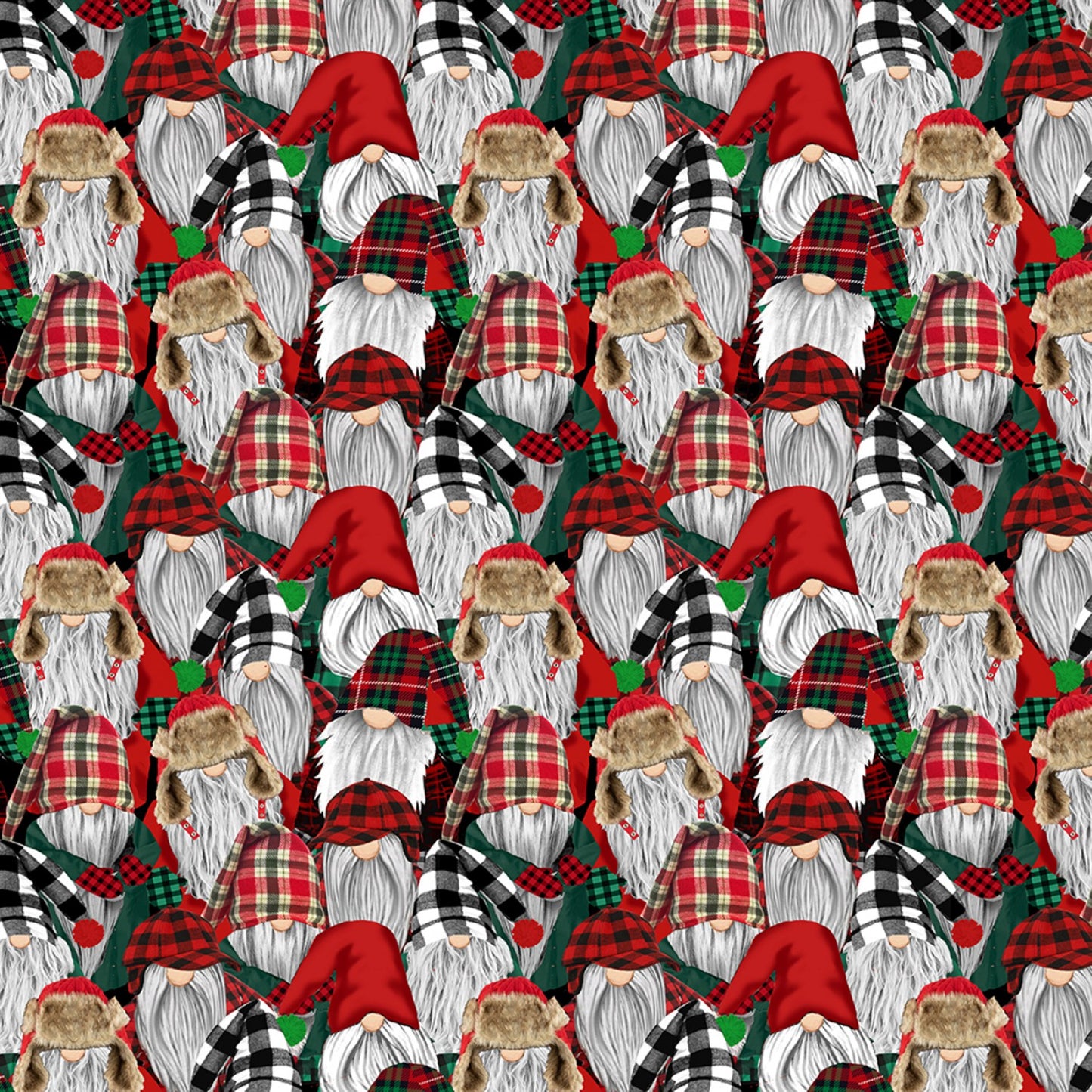 Lumberjack Gnomes Packed    CD2078-MULTI Cotton Woven Fabric