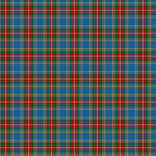 Totally Tartan Yarn Dyed Slightly Brushed Twill MacBeth Blue Multi W24505-44 Cotton Woven Fabric