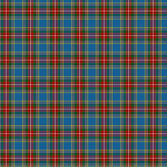 Totally Tartan Yarn Dyed Slightly Brushed Twill MacBeth Blue Multi W24505-44 Cotton Woven Fabric