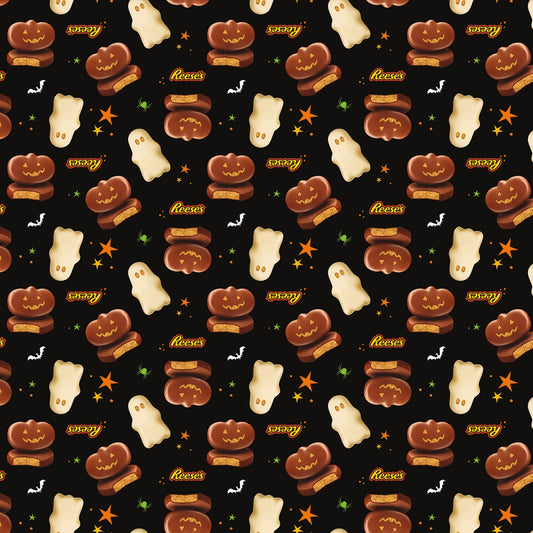 Licensed Hershey Halloween Main Black C11980R-BLACK Cotton Woven Fabric