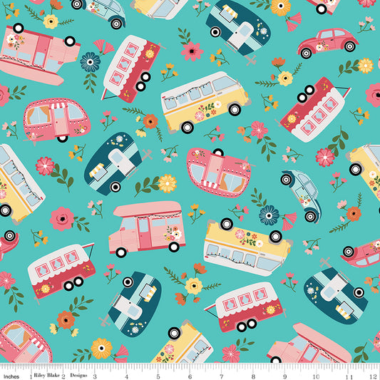 Gone Glamping by Lori Whitlock Main Cottage C14790.COTTAGE Cotton Woven Fabric