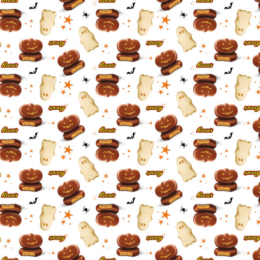 Licensed Hershey Halloween Main White C11980R-WHITE Cotton Woven Fabric