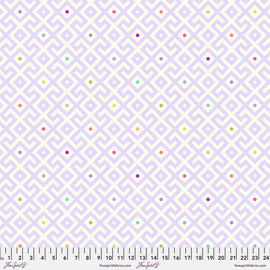 Tula Pink Moon Garden Mama Geo Dusk QBTP010.DUSK 100% Cotton Sateen 108" Wideback