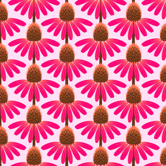 Love Always, AM 2 Echinacea Maraschino PWAH075.MARASCHINO Cotton Woven Fabric