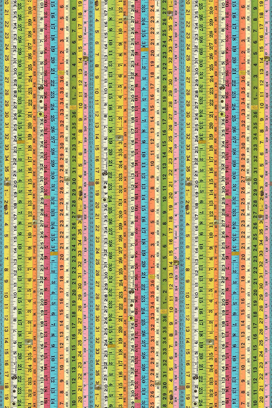 I've Got a Notion by Shelley Davies Measuring Tapes   Digitally Printed   DP24540-10 Cotton Woven Fabric