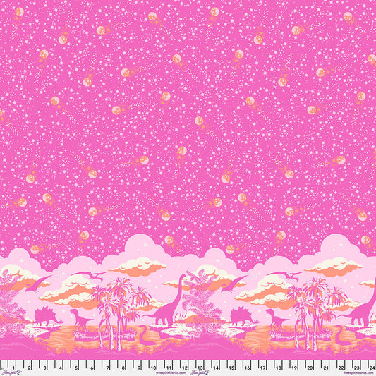 New Arrival: Roar! by Tula Pink Meteor Showers Blush    PWTP226.BLUSH Cotton Woven Fabric