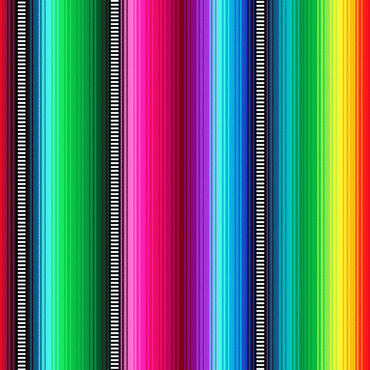 Esperanza Mexican Blanket Stripe Multi    CD1584-MULTI Cotton Woven Fabric