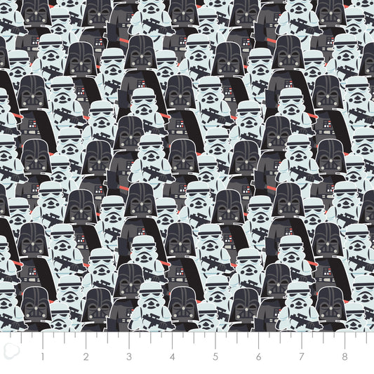 Licensed Star Wars Vader Spotlight Mid-Century Packed Trooper and Vader Multi    73011417-01 Cotton Woven Fabric