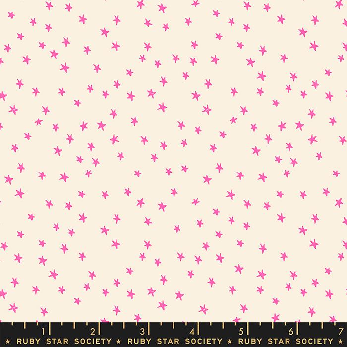 Starry by Alexia Marcelle Abegg of Ruby Star Society Mini Neon Pink    RS4110-22 Cotton Woven Fabric