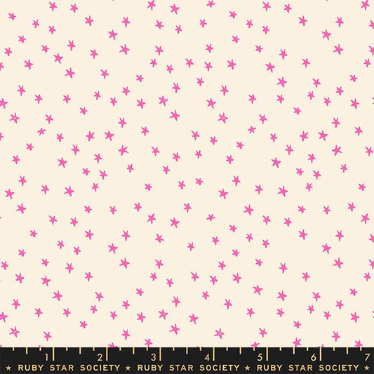Starry by Alexia Marcelle Abegg of Ruby Star Society Mini Neon Pink    RS4110-22 Cotton Woven Fabric